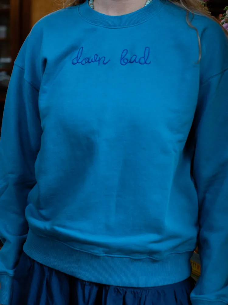 "down bad" Women's Sweatshirt sold by Lingua Franca NYC