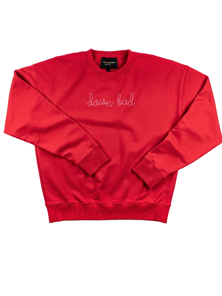 "down bad" Women's Sweatshirt sold by Lingua Franca NYC product image thumbnail 5