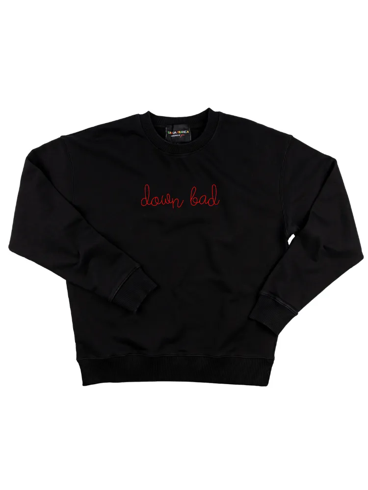 "down bad" Women's Sweatshirt sold by Lingua Franca NYC product image thumbnail 4