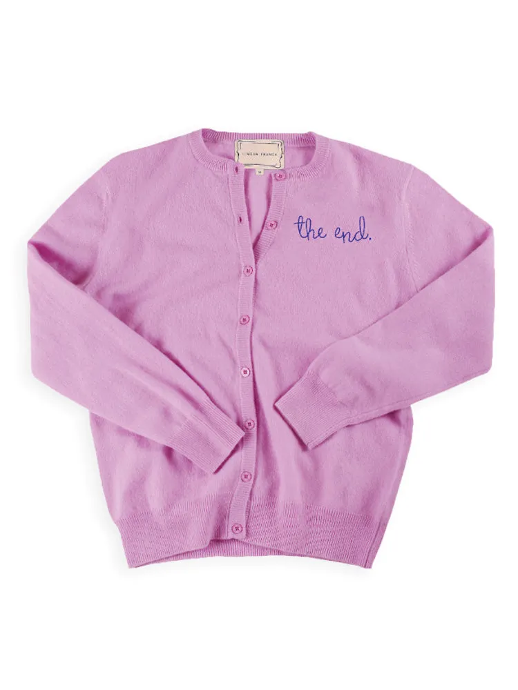 "the end." Cardigan sold by Lingua Franca NYC product image thumbnail 3