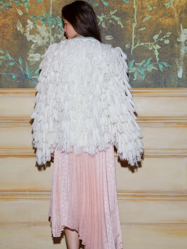 Cher Fringe Jacket sold by Lingua Franca NYC product image thumbnail 4