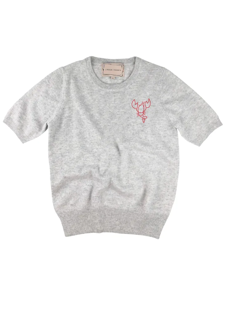 Lobster Sweater Short Sleeve sold by Lingua Franca NYC product image thumbnail 4