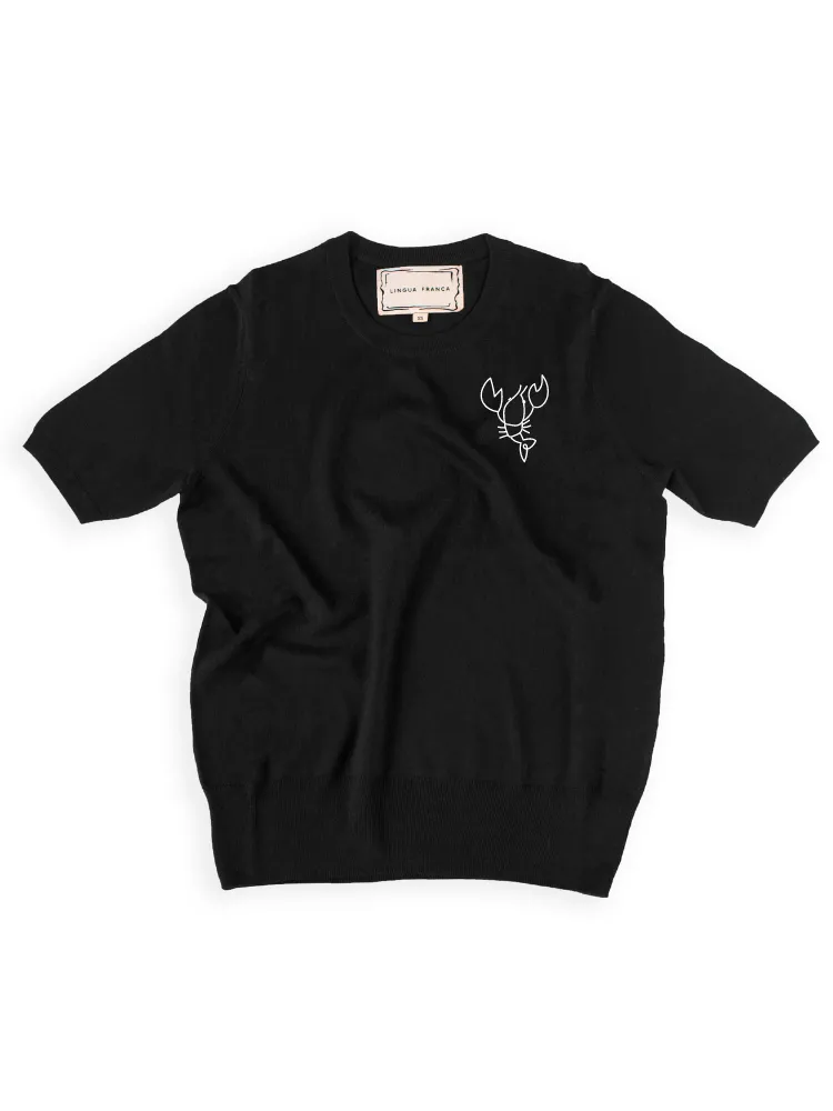Lobster Sweater Short Sleeve sold by Lingua Franca NYC product image thumbnail 5