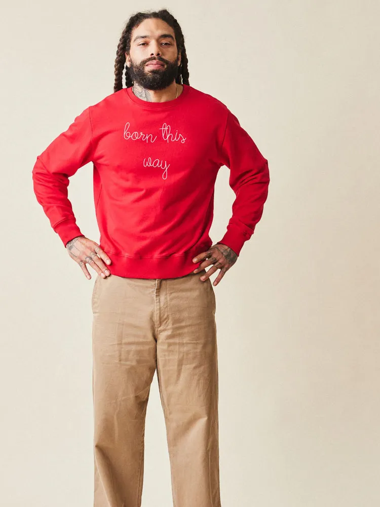"born this way" Men's Sweatshirt sold by Lingua Franca NYC