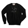 "in dog we trust" Crewneck sold by Lingua Franca NYC