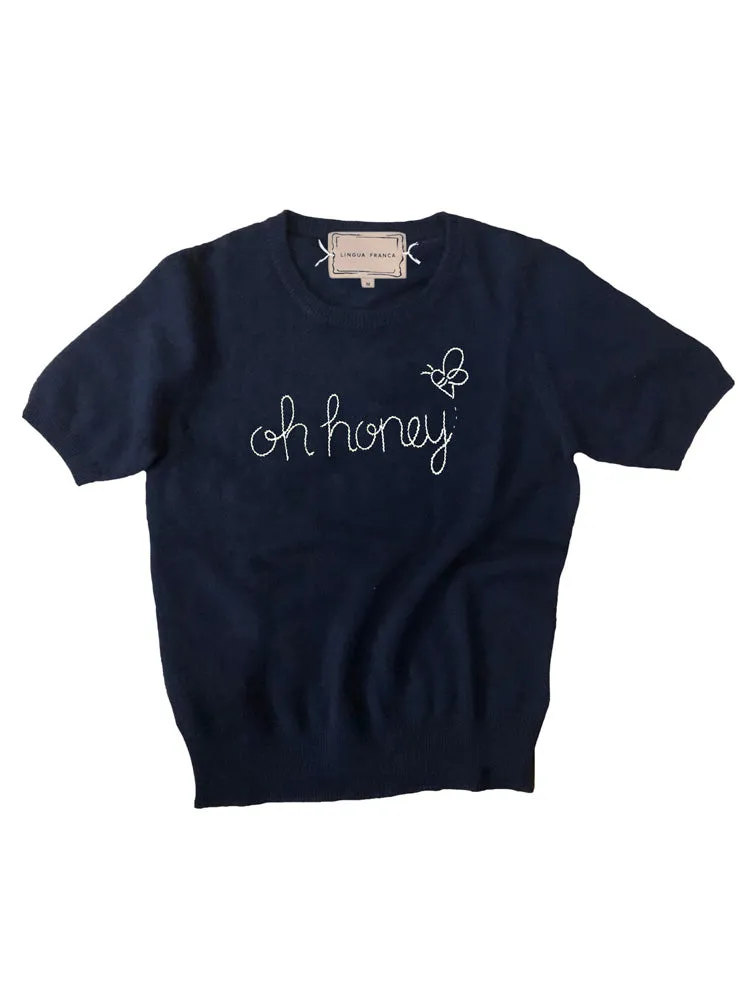 "oh honey" Short Sleeve sold by Lingua Franca NYC product image thumbnail 2