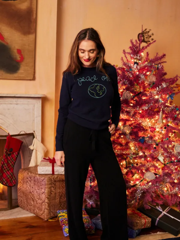 Peace On Earth Crewneck sold by Lingua Franca NYC