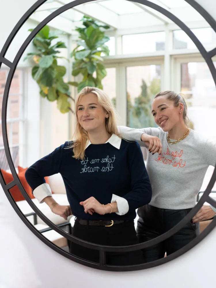 "life at the mark" Crewneck sold by Lingua Franca NYC product image thumbnail 3