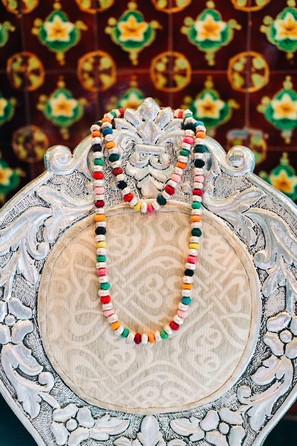 Rainbow Bead Necklace sold by Lingua Franca NYC product image thumbnail 4