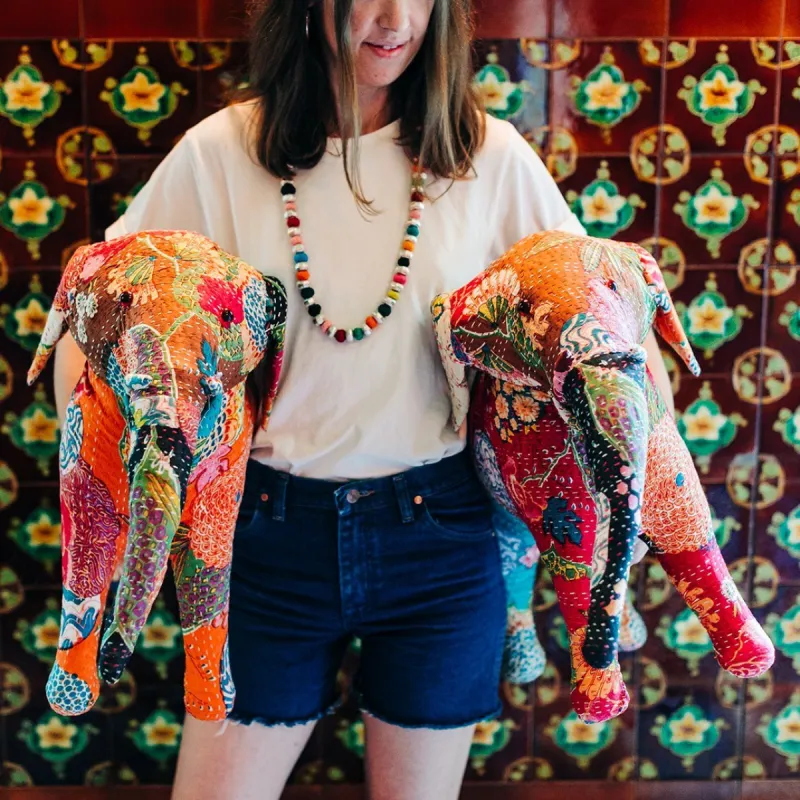 Rainbow Bead Necklace made by Lingua Franca NYC