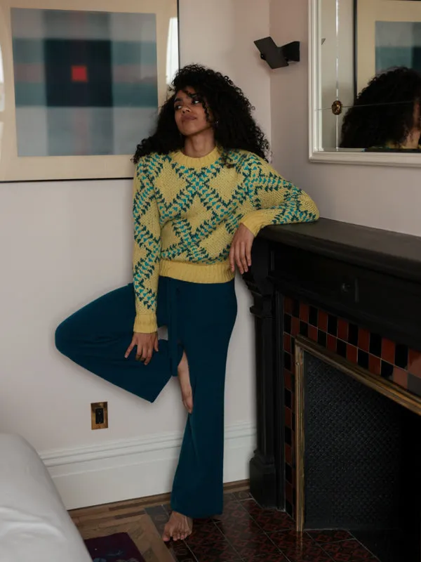 Cashmere Wide Leg Pant sold by Lingua Franca NYC product image thumbnail 4