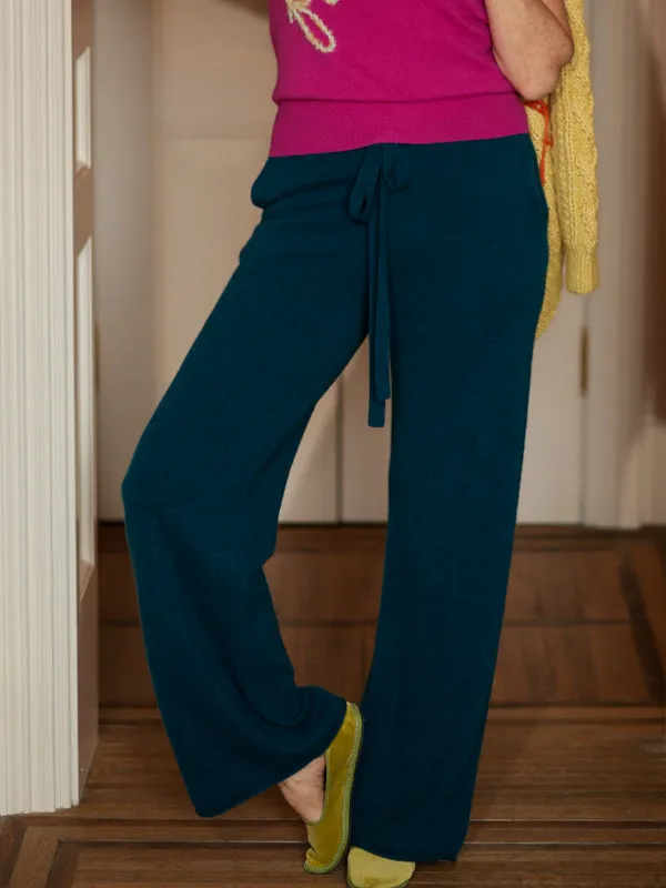 Cashmere Wide Leg Pant sold by Lingua Franca NYC
