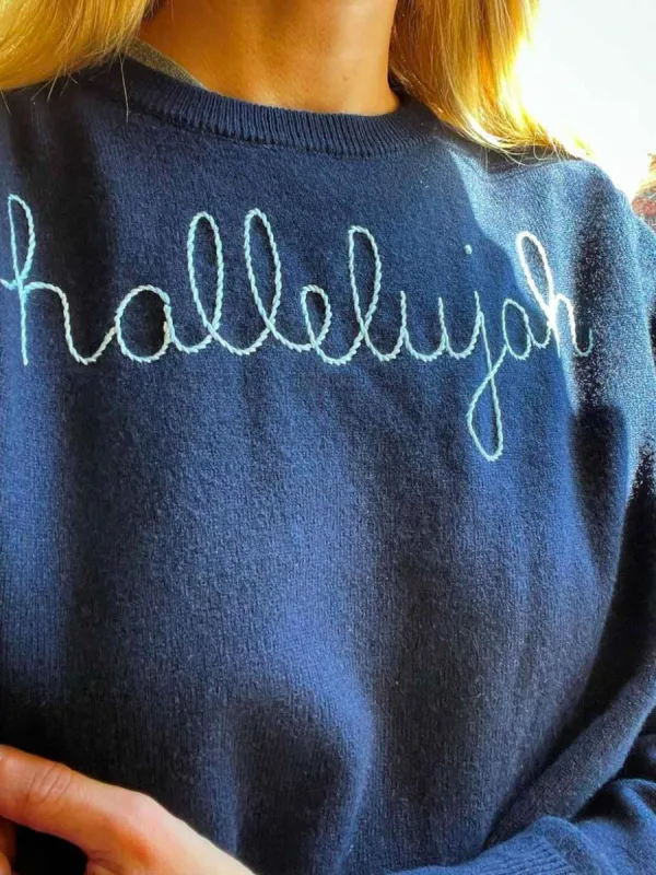 "hallelujah" Crewneck sold by Lingua Franca NYC