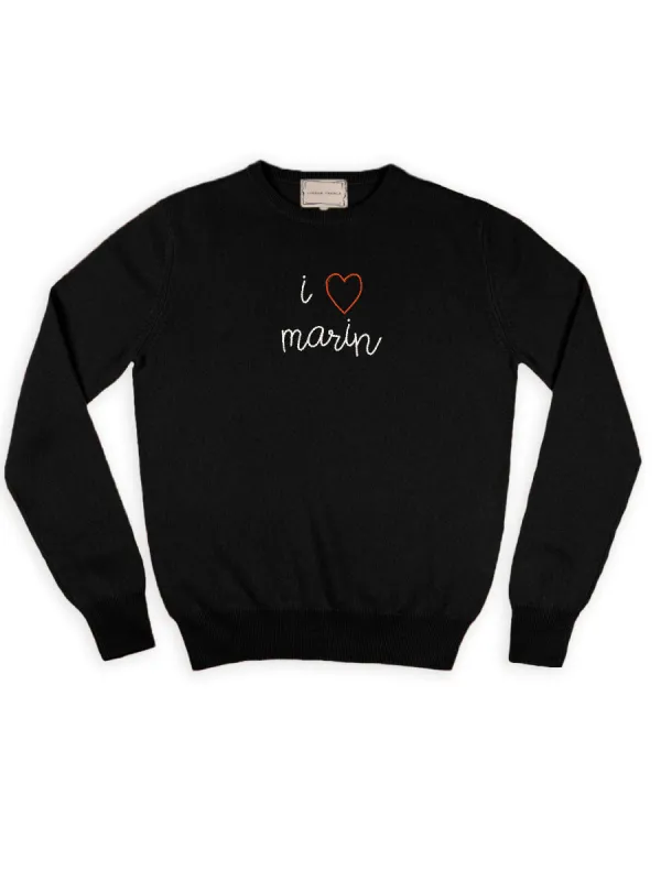 "i heart marin" Crewneck sold by Lingua Franca NYC