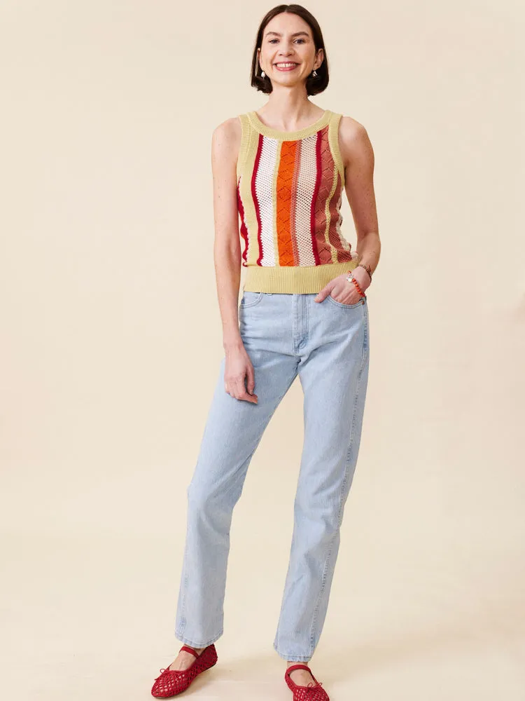 Merrill Striped Tank sold by Lingua Franca NYC product image thumbnail 4