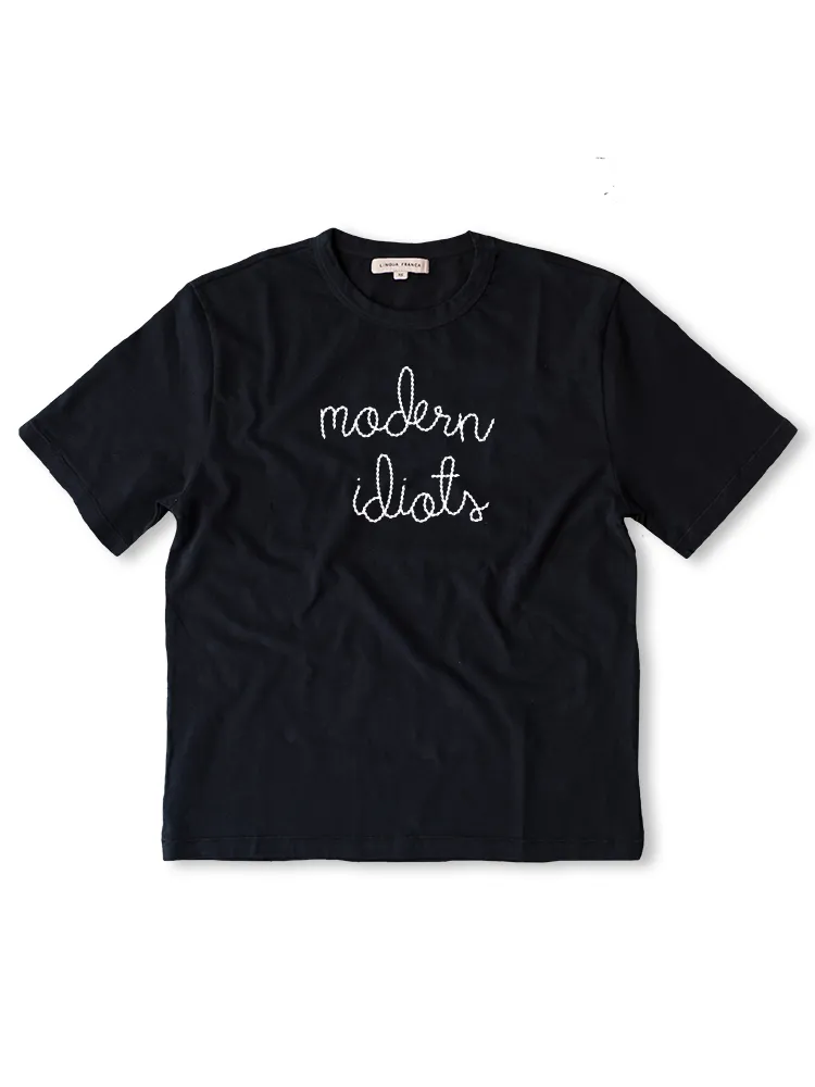 "modern idiots" T-Shirt sold by Lingua Franca NYC product image thumbnail 3