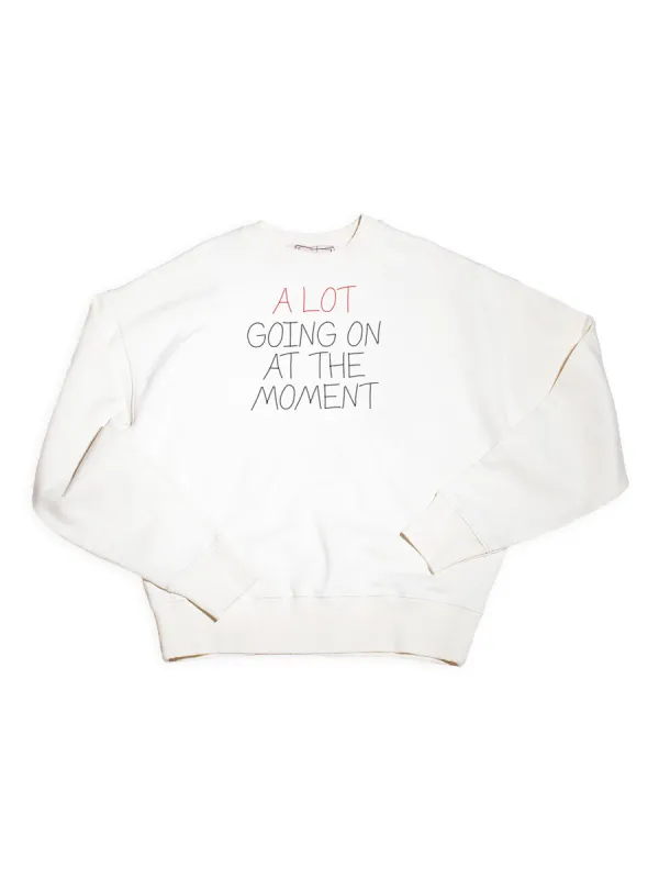 "A LOT GOING ON AT THE MOMENT" Women's Sweatshirt made by Lingua Franca NYC