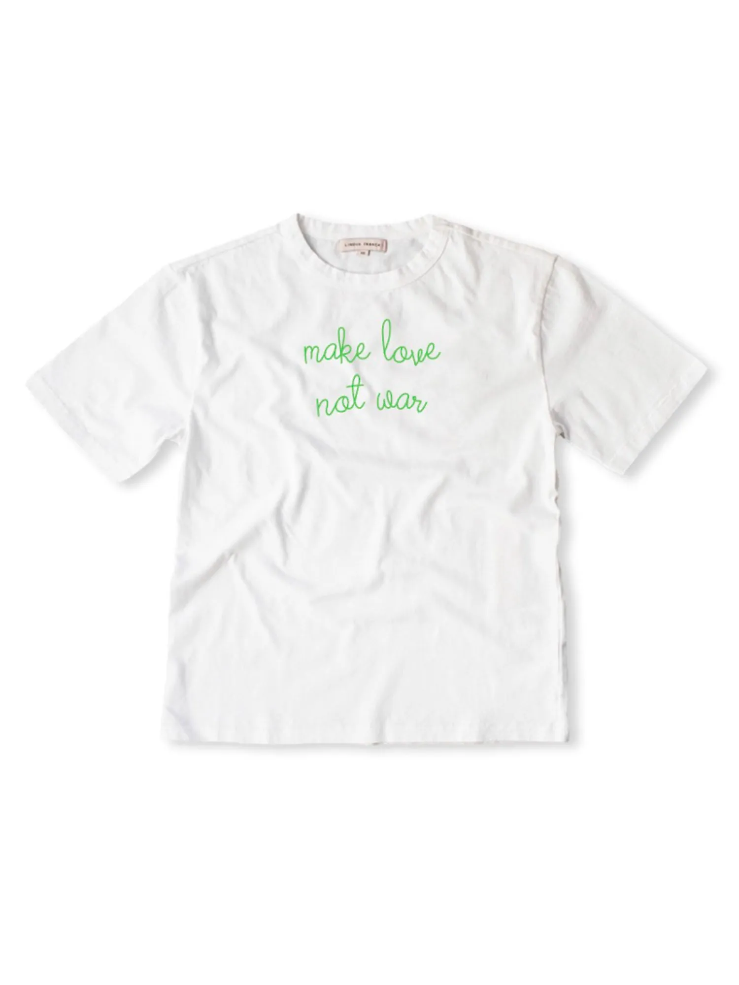 "make love, not war" T-Shirt sold by Lingua Franca NYC product image thumbnail 2