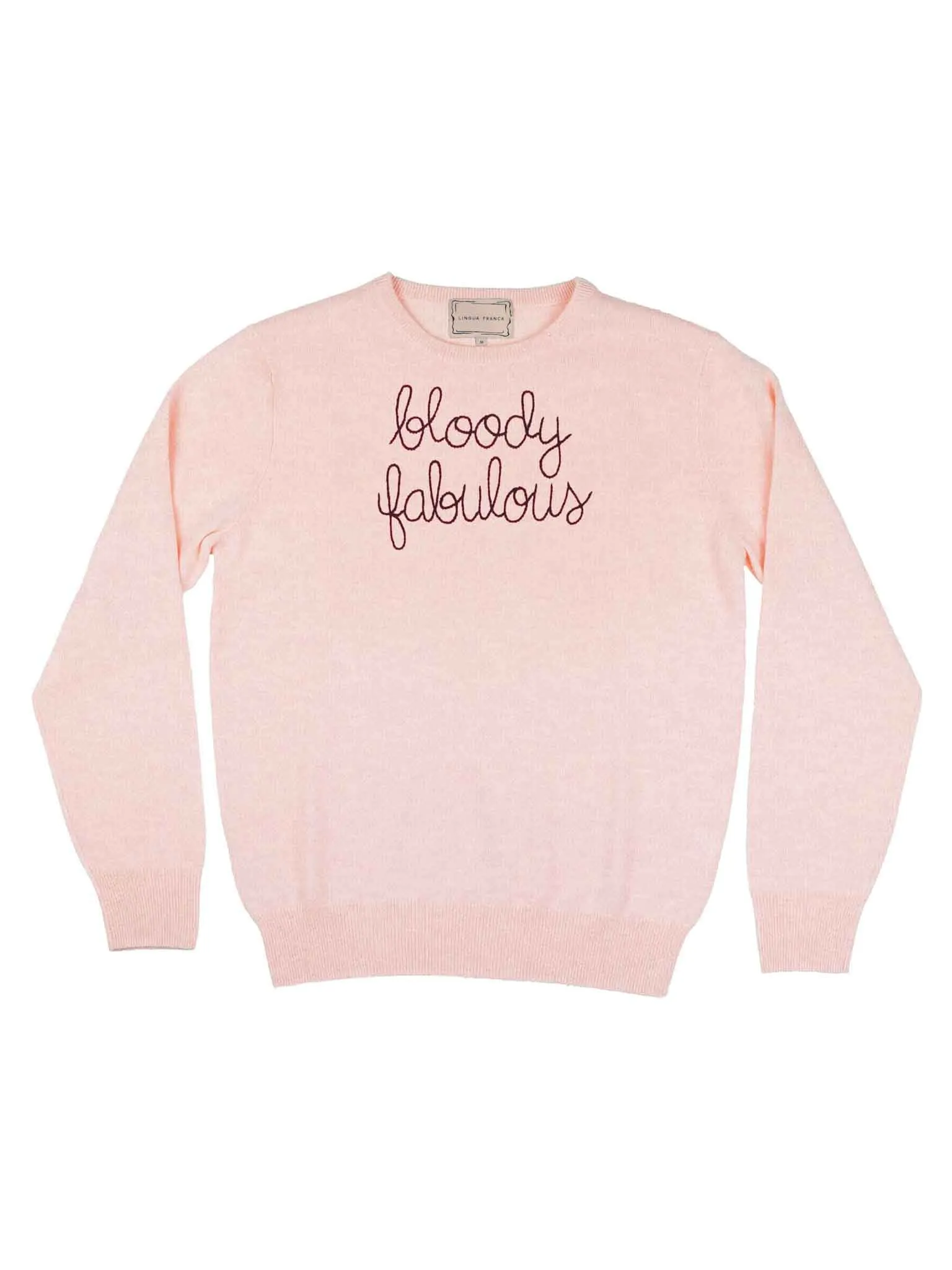 "bloody fabulous" Women's Crewneck sold by Lingua Franca NYC