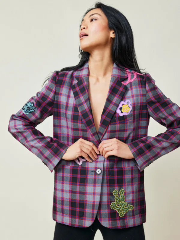 MacPherson Tartan Blazer made by Lingua Franca NYC