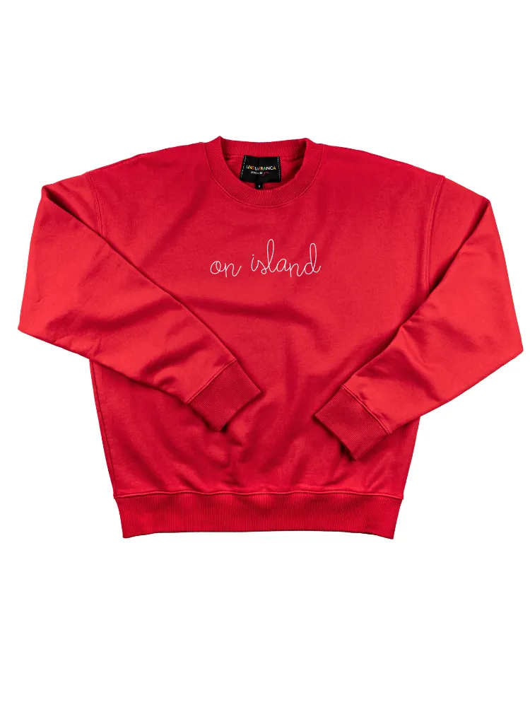 "on island" Men's Sweatshirt sold by Lingua Franca NYC product image thumbnail 5