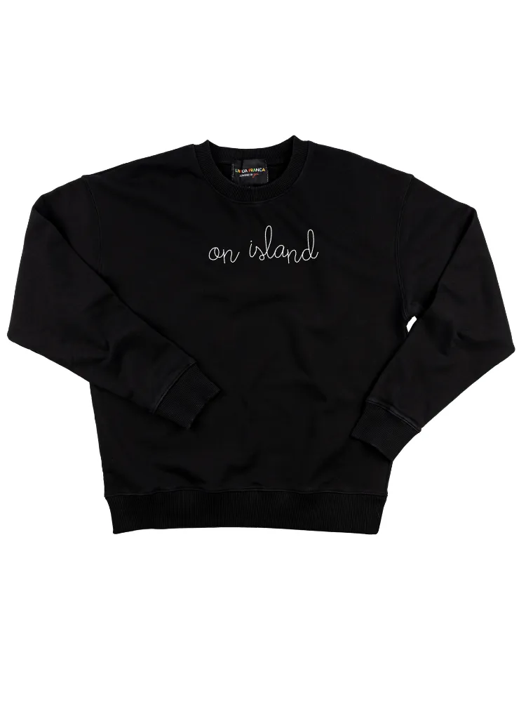 "on island" Men's Sweatshirt sold by Lingua Franca NYC product image thumbnail 3