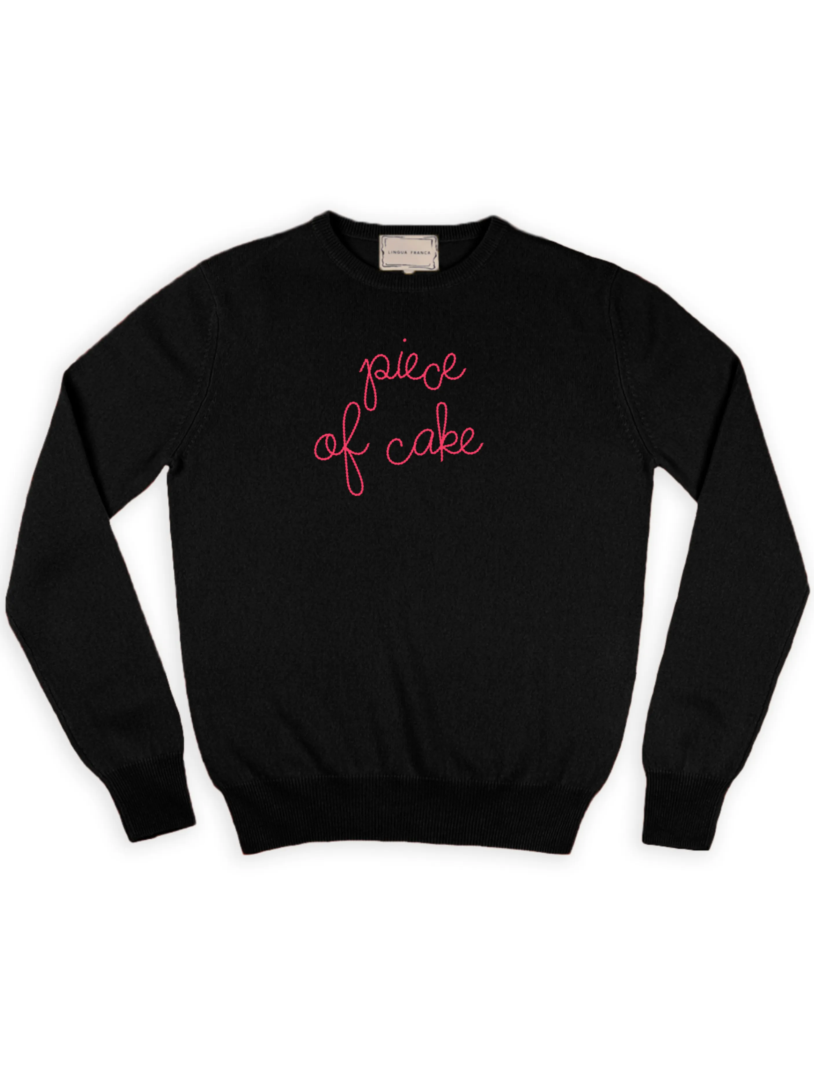 "piece of cake" Crewneck sold by Lingua Franca NYC product image thumbnail 2