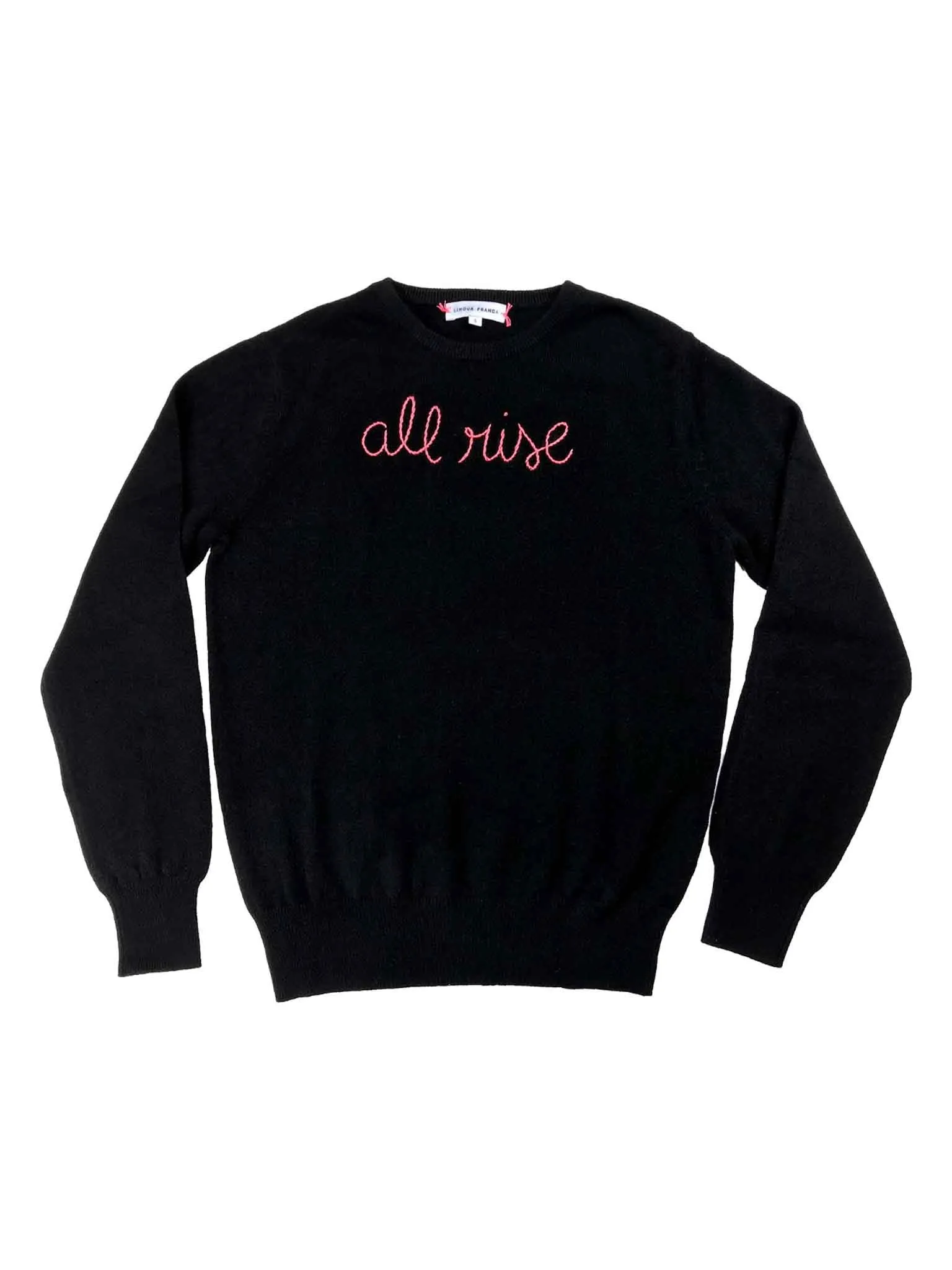 "all rise" Crewneck sold by Lingua Franca NYC