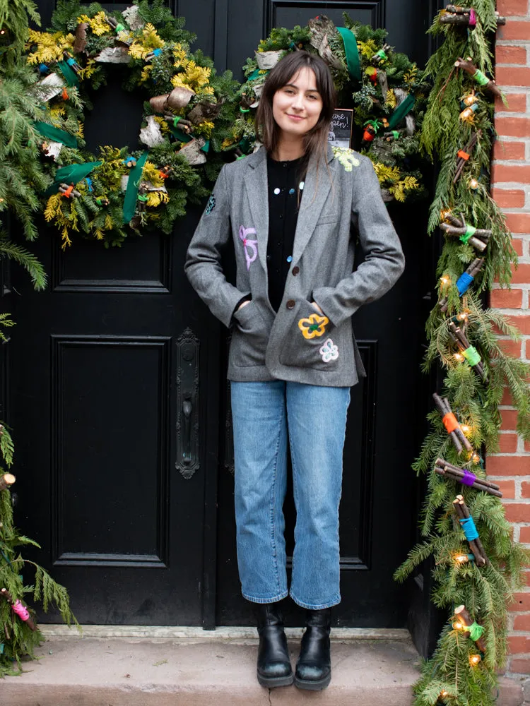 Delia Herringbone Blazer sold by Lingua Franca NYC product image thumbnail 4