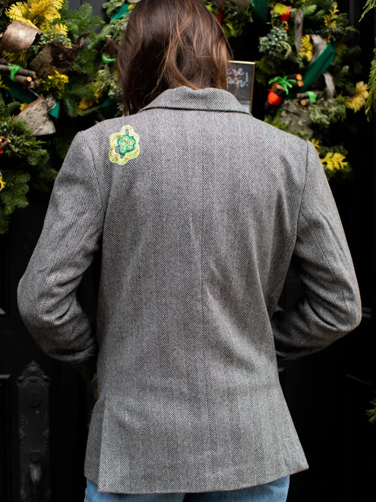 Delia Herringbone Blazer sold by Lingua Franca NYC product image thumbnail 5