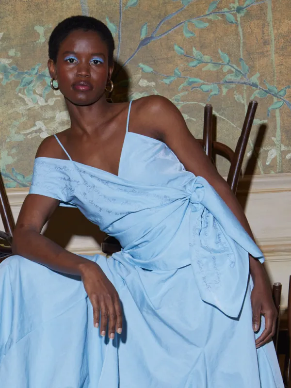 Donna Wrap Top made by Lingua Franca NYC