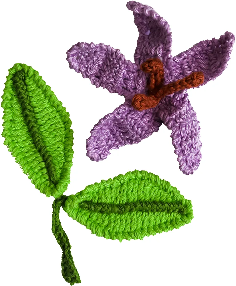 Crochet Flower sold by Lingua Franca NYC product image thumbnail 4