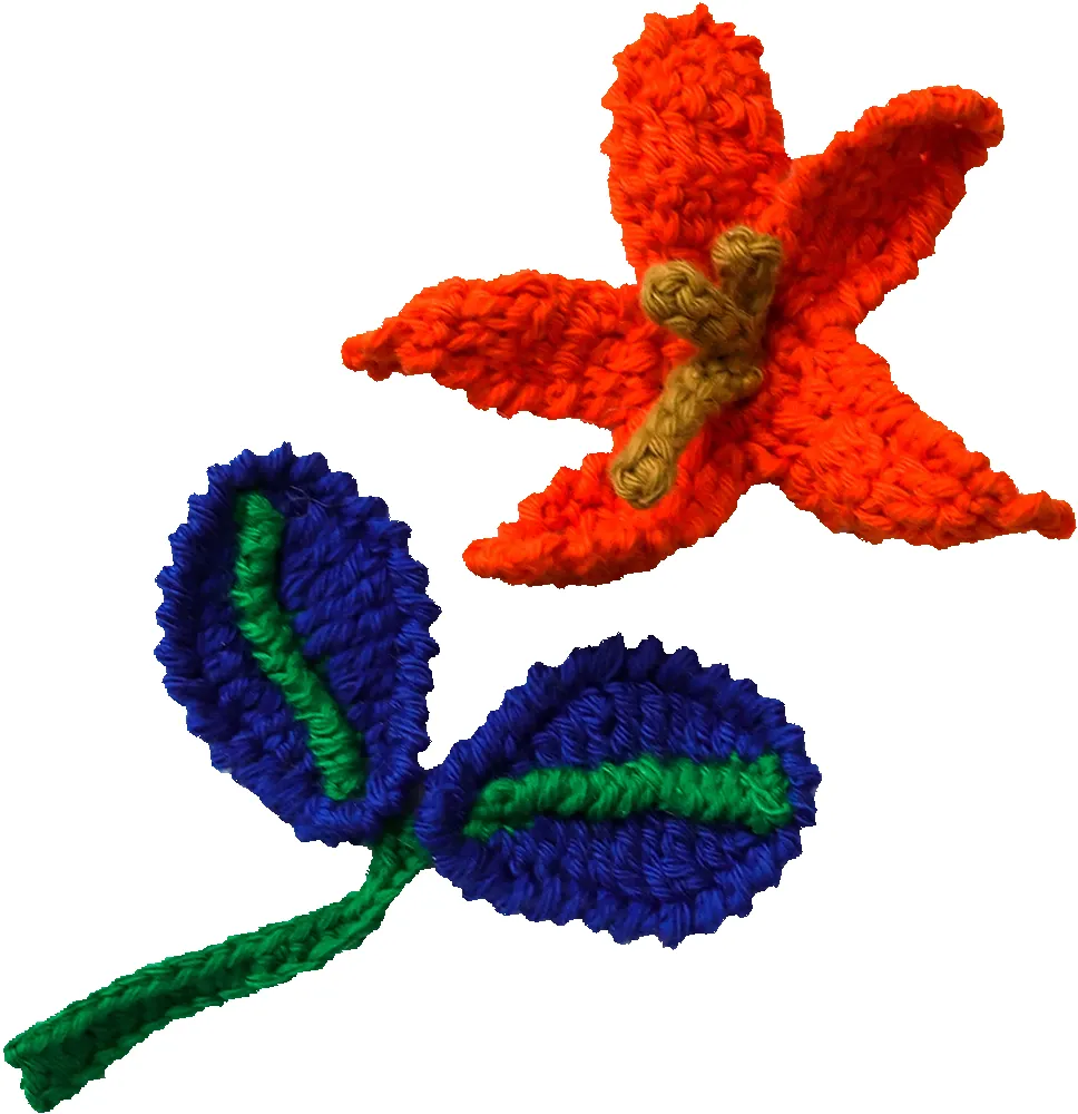 Crochet Flower sold by Lingua Franca NYC product image thumbnail 3