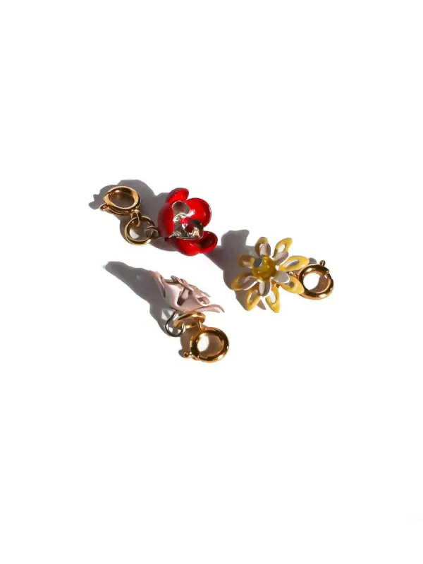Enamel Flower Charm sold by Lingua Franca NYC