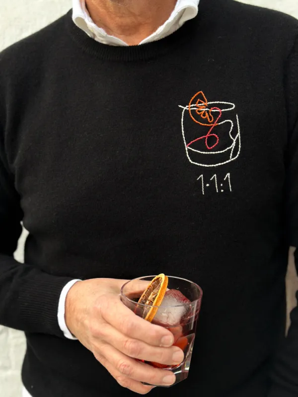 1:1:1 Negroni Crewneck made by Lingua Franca NYC