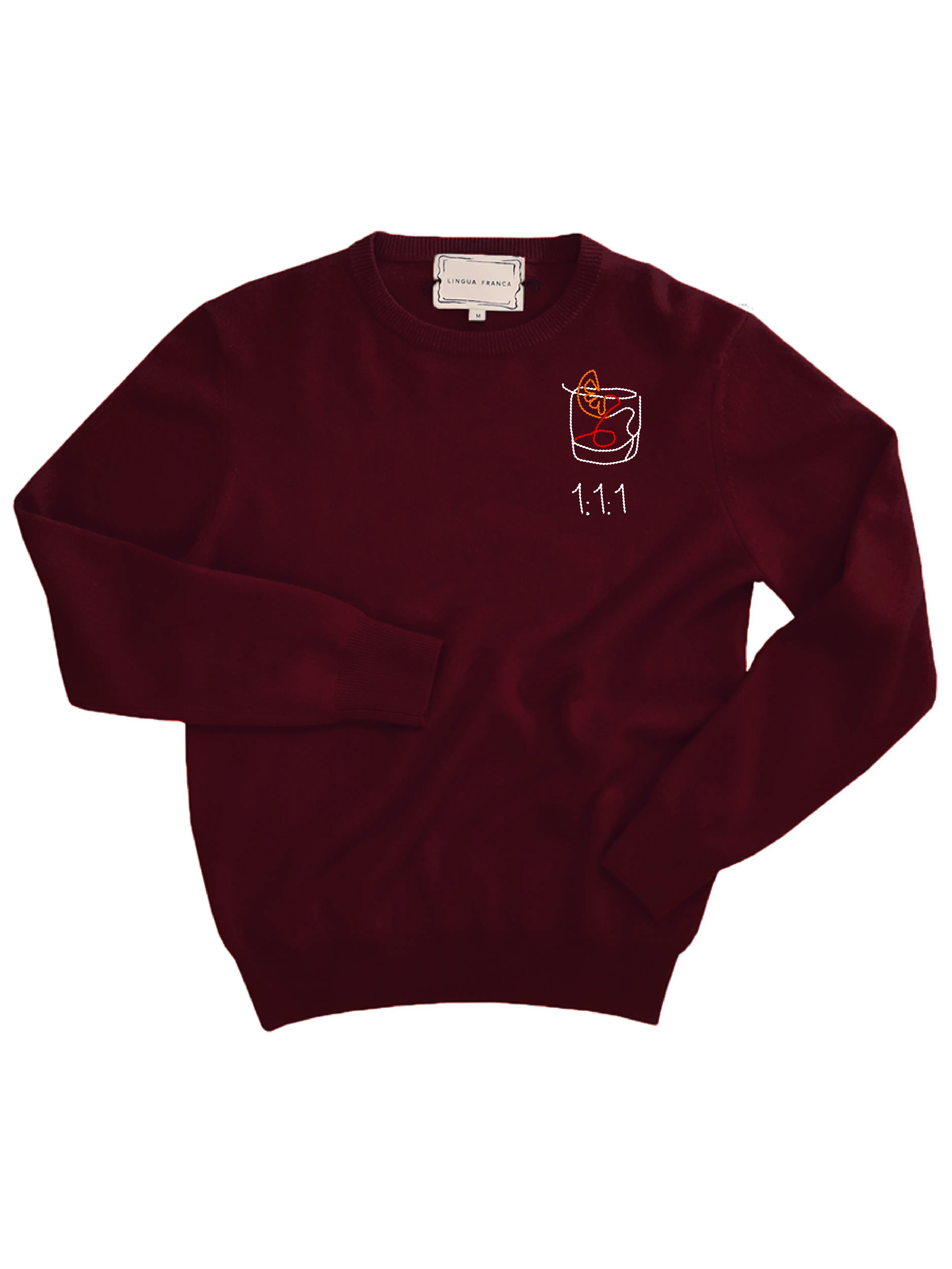 1:1:1 Negroni Crewneck sold by Lingua Franca NYC product image thumbnail 3