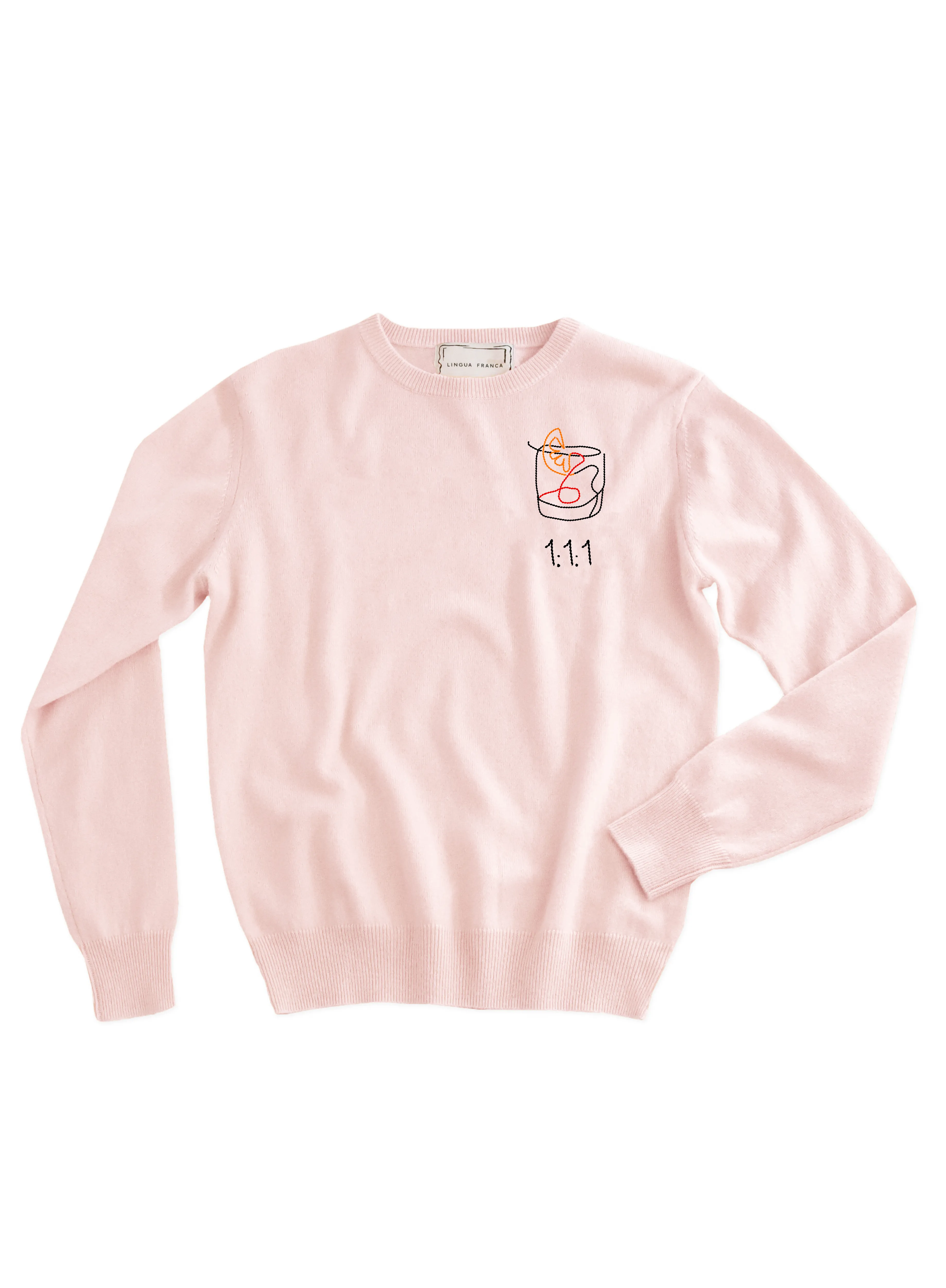 1:1:1 Negroni Crewneck sold by Lingua Franca NYC product image thumbnail 5