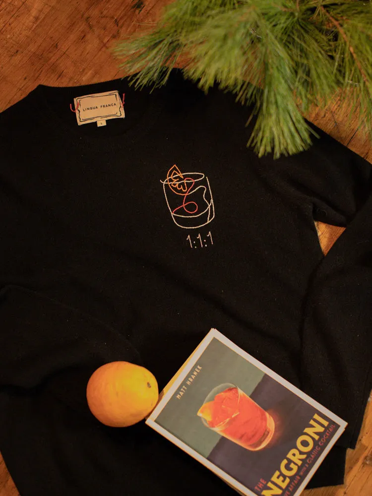 1:1:1 Negroni Crewneck sold by Lingua Franca NYC product image thumbnail 2