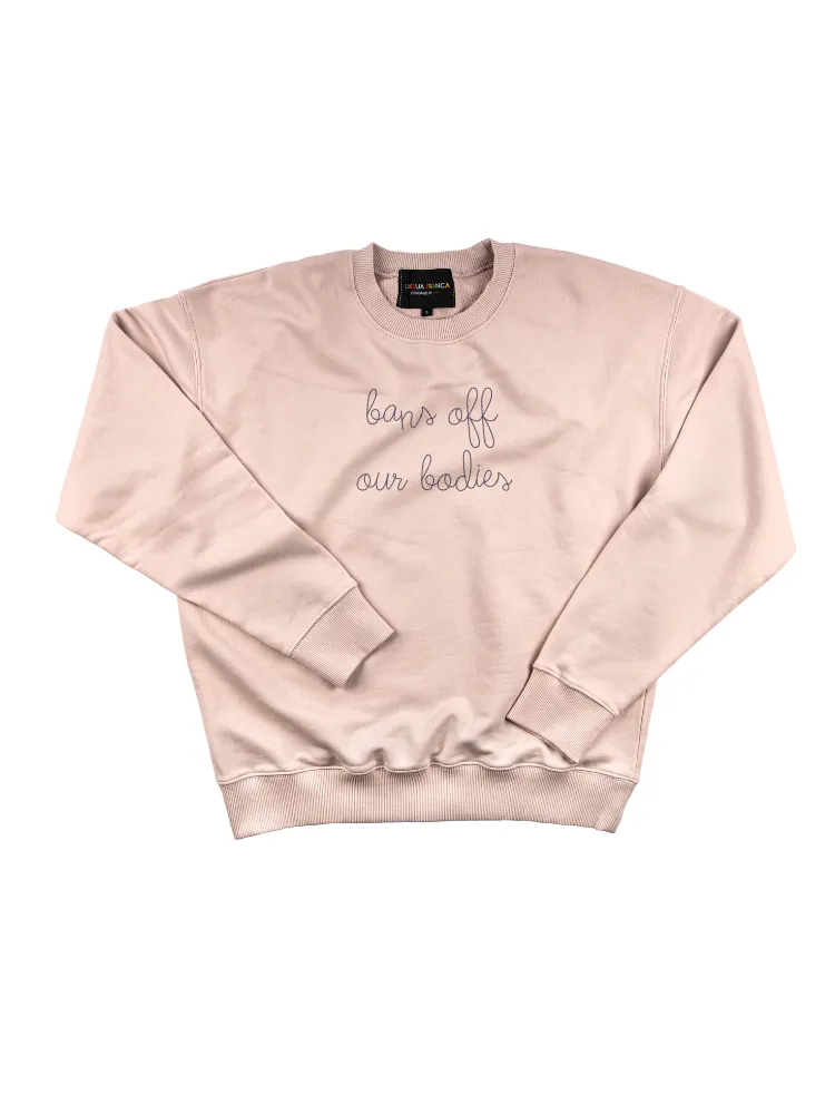 "bans off our bodies" Women's Sweatshirt sold by Lingua Franca NYC product image thumbnail 2