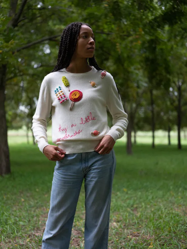 Try A Little Tenderness Crewneck sold by Lingua Franca NYC product image thumbnail 4