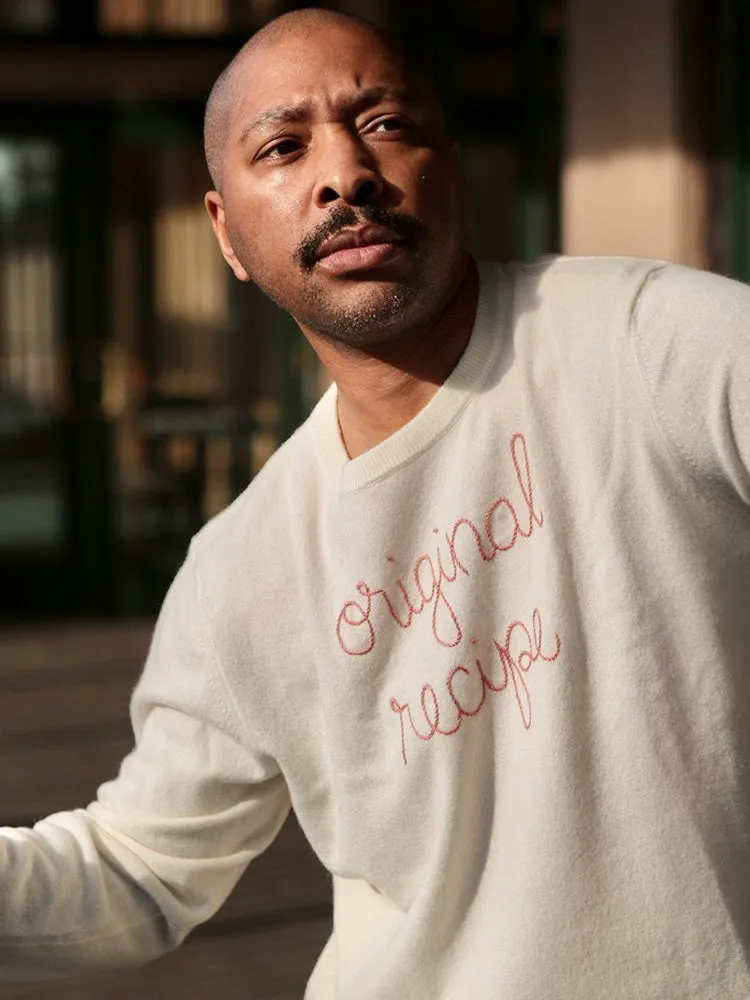 "original recipe" Crewneck sold by Lingua Franca NYC product image thumbnail 3