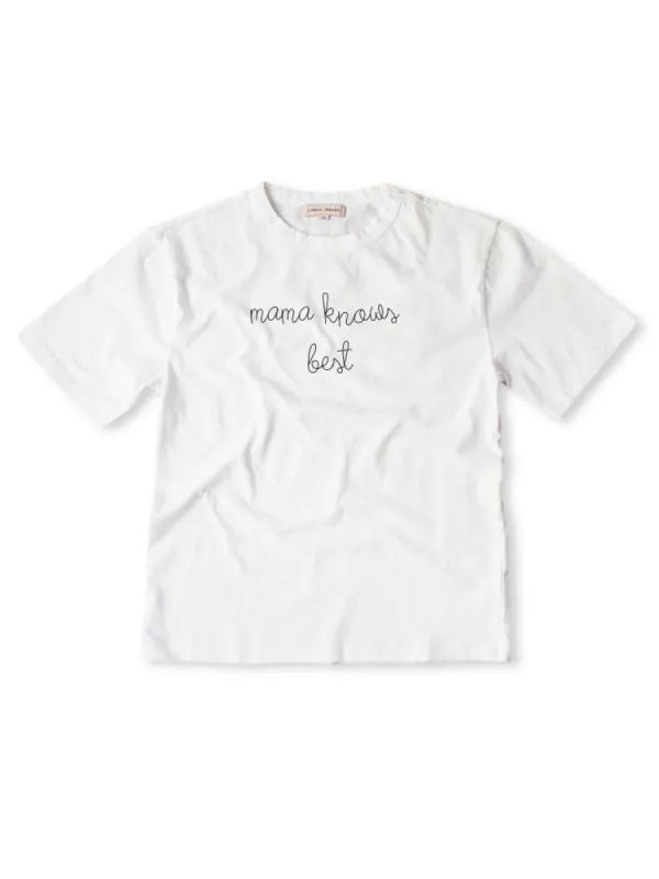 "mama knows best" T-Shirt sold by Lingua Franca NYC