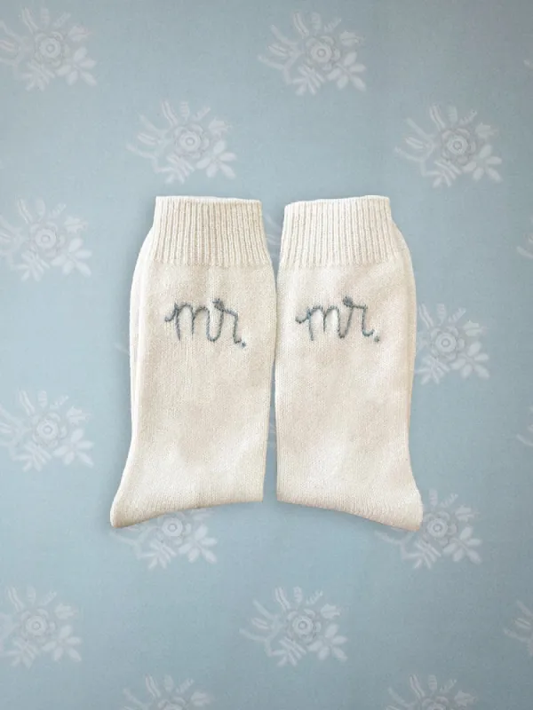 Mr. and Mrs. Socks sold by Lingua Franca NYC