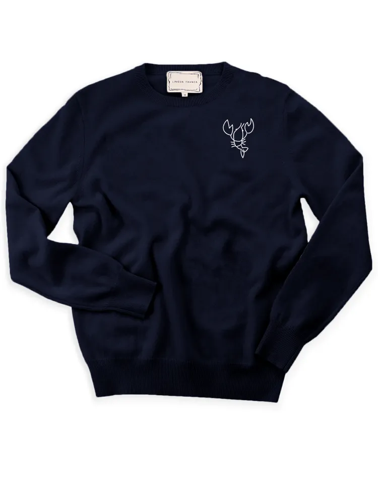 Lobster Crewneck sold by Lingua Franca NYC product image thumbnail 3