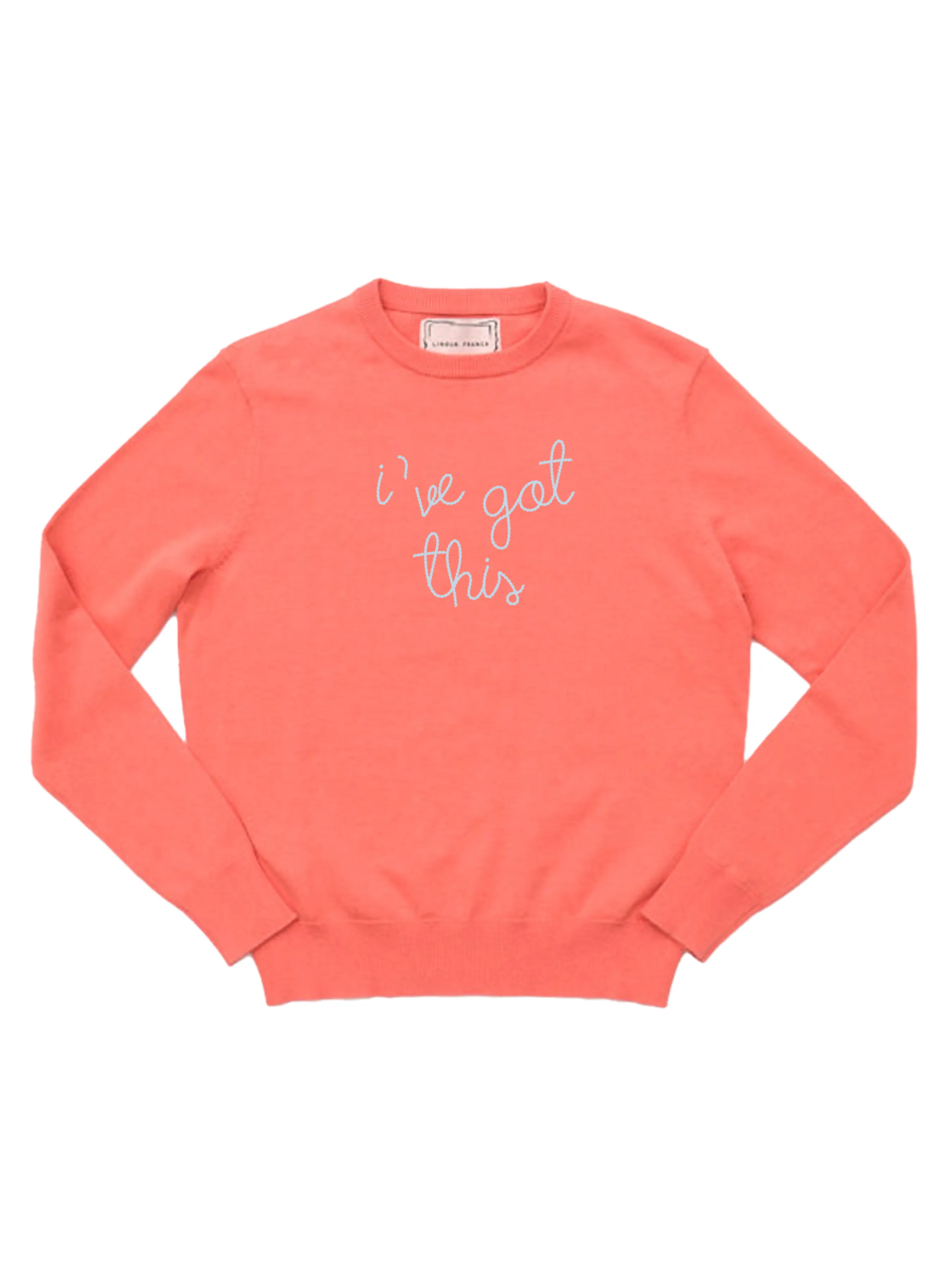 "i've got this" Cotton Silk Crewneck sold by Lingua Franca NYC