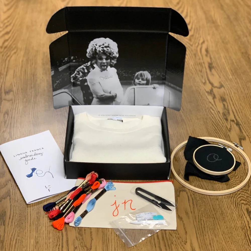 LF Home Embroidery Kit sold by Lingua Franca NYC product image thumbnail 5