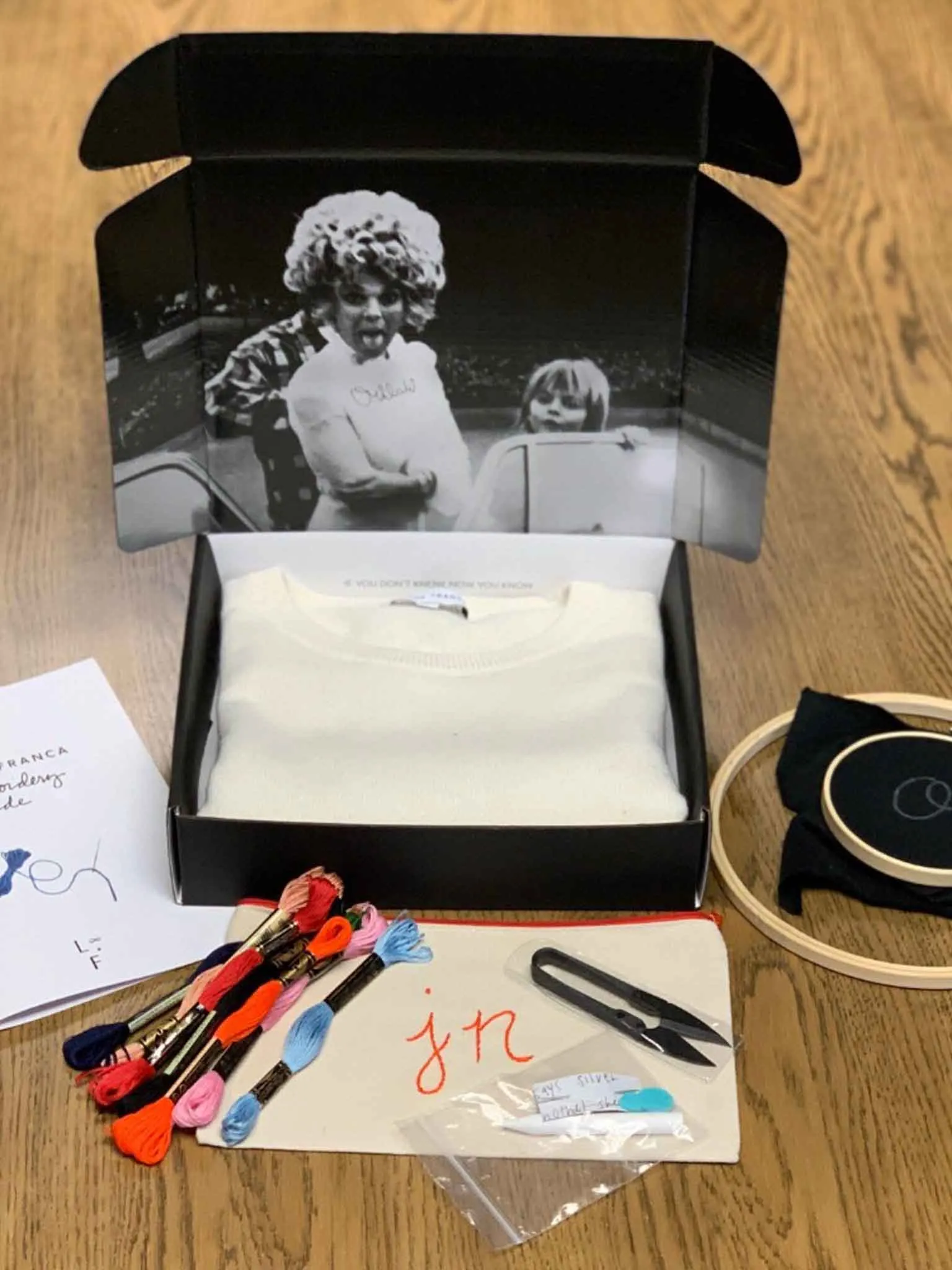 LF Home Embroidery Kit sold by Lingua Franca NYC