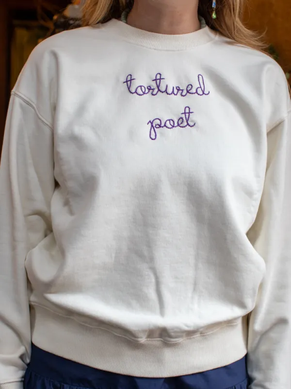 "tortured poet" Women's Sweatshirt sold by Lingua Franca NYC
