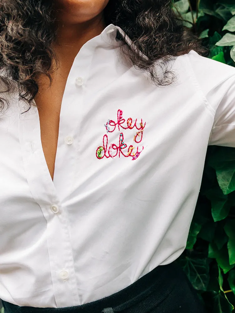 Custom Button Down Shirt sold by Lingua Franca NYC product image thumbnail 2