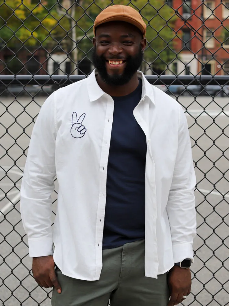 Custom Button Down Shirt sold by Lingua Franca NYC product image thumbnail 5